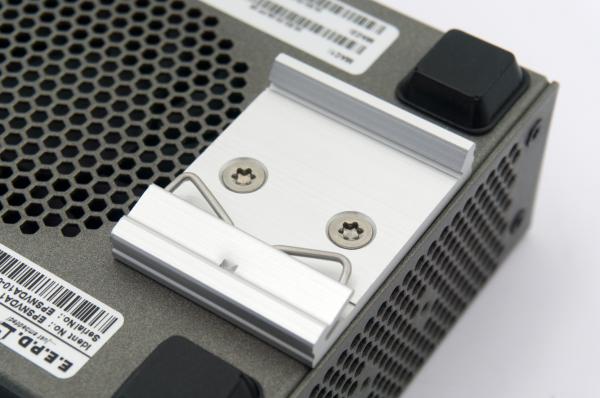 Hutschienenhalter-Bodenplatte (Aluminium)